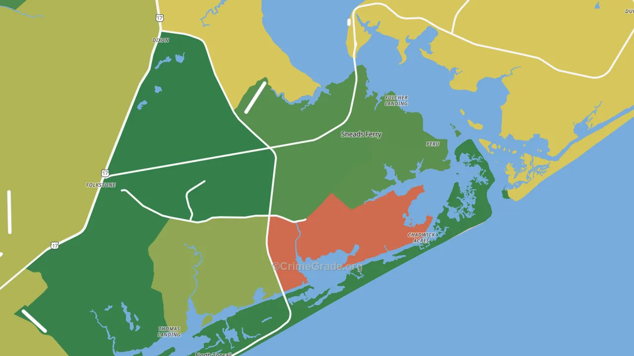 28460, NC Map of Vehicle Theft Rates