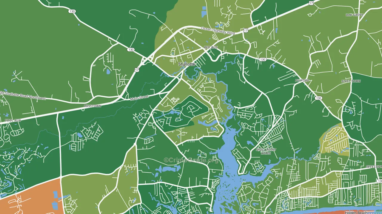 28470, NC Map of Vehicle Theft Rates
