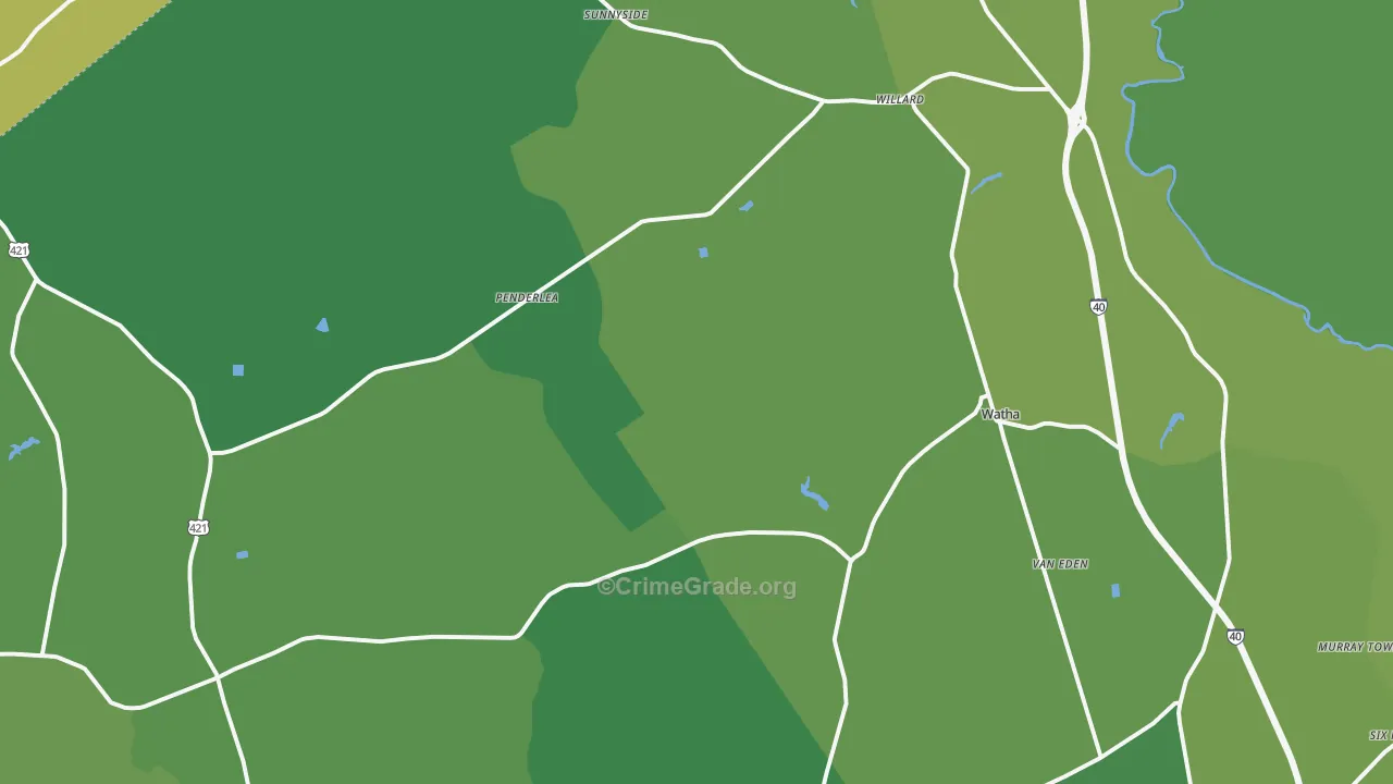 28478, NC Map of Vehicle Theft Rates