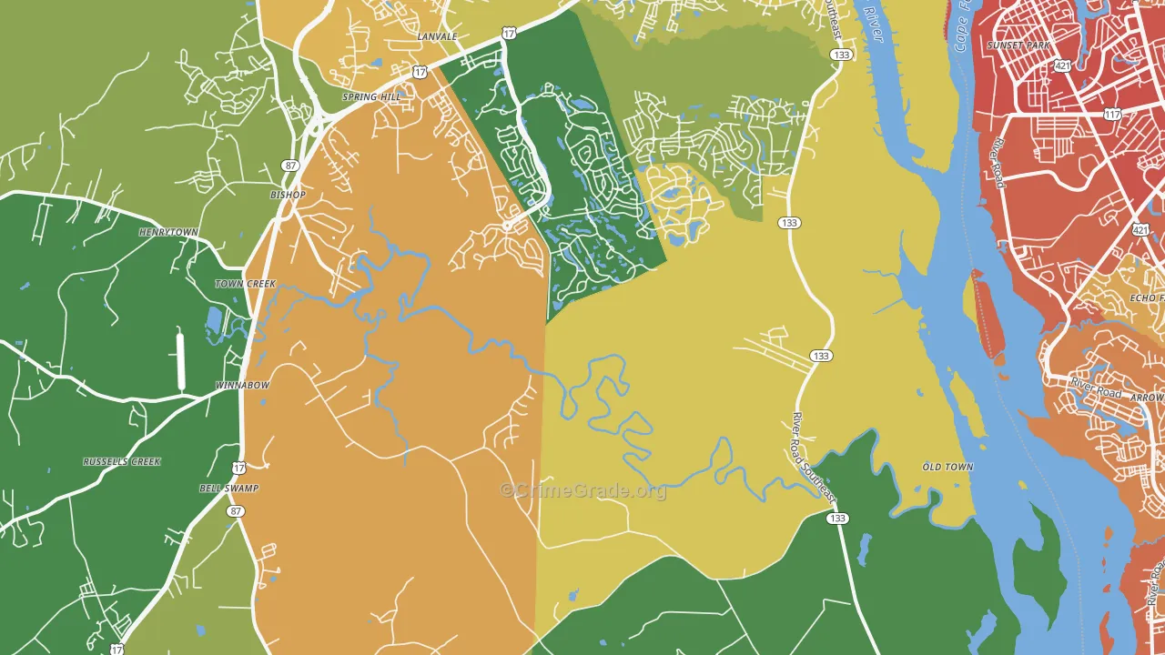 28479, NC Map of Vehicle Theft Rates