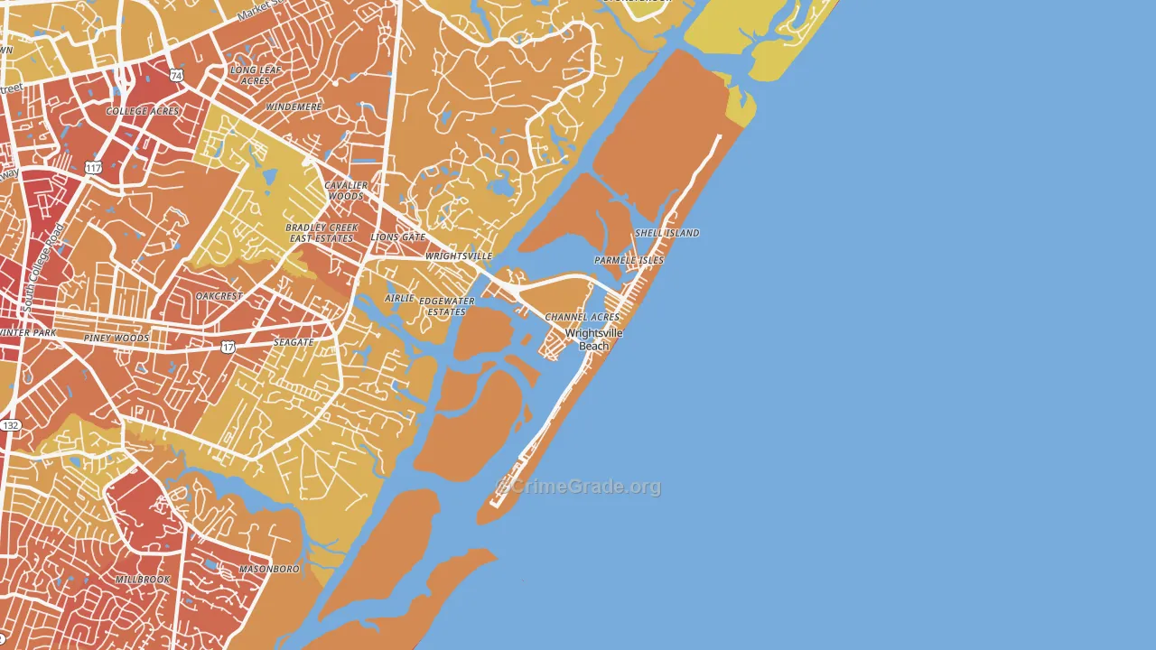 28480, NC Map of Vehicle Theft Rates