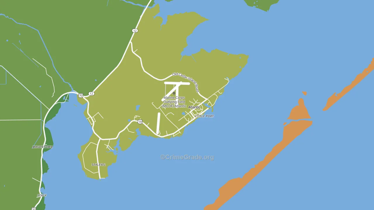 28511, NC Map of Vehicle Theft Rates
