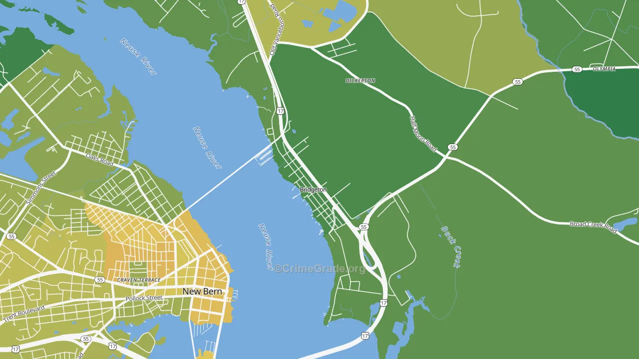 28519, NC Map of Vehicle Theft Rates