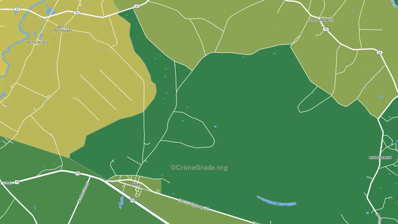 28526, NC Map of Vehicle Theft Rates
