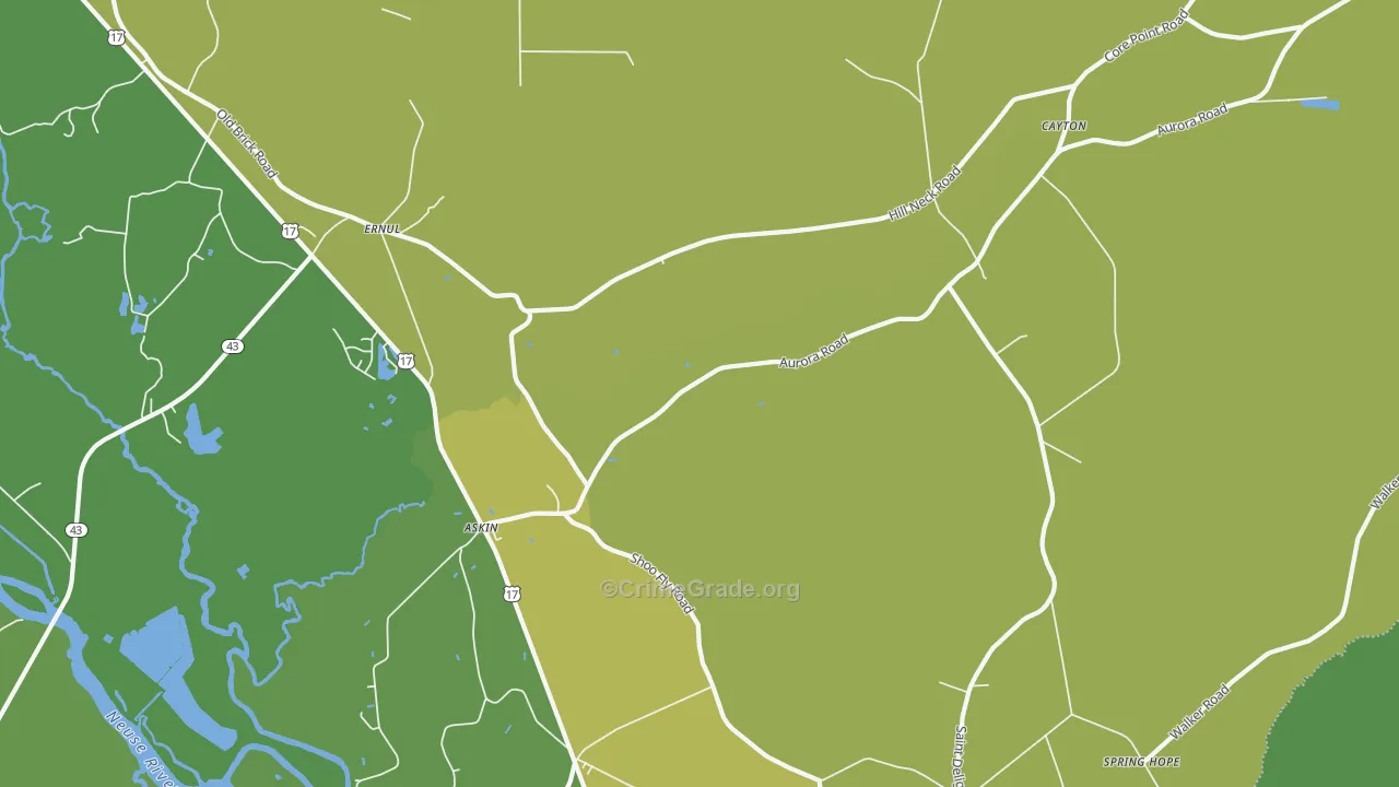 28527, NC Map of Vehicle Theft Rates