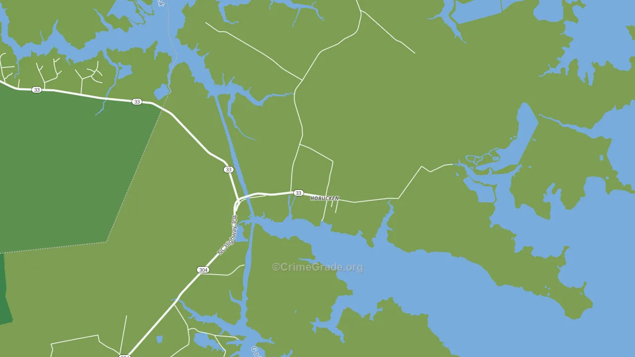 28537, NC Map of Vehicle Theft Rates