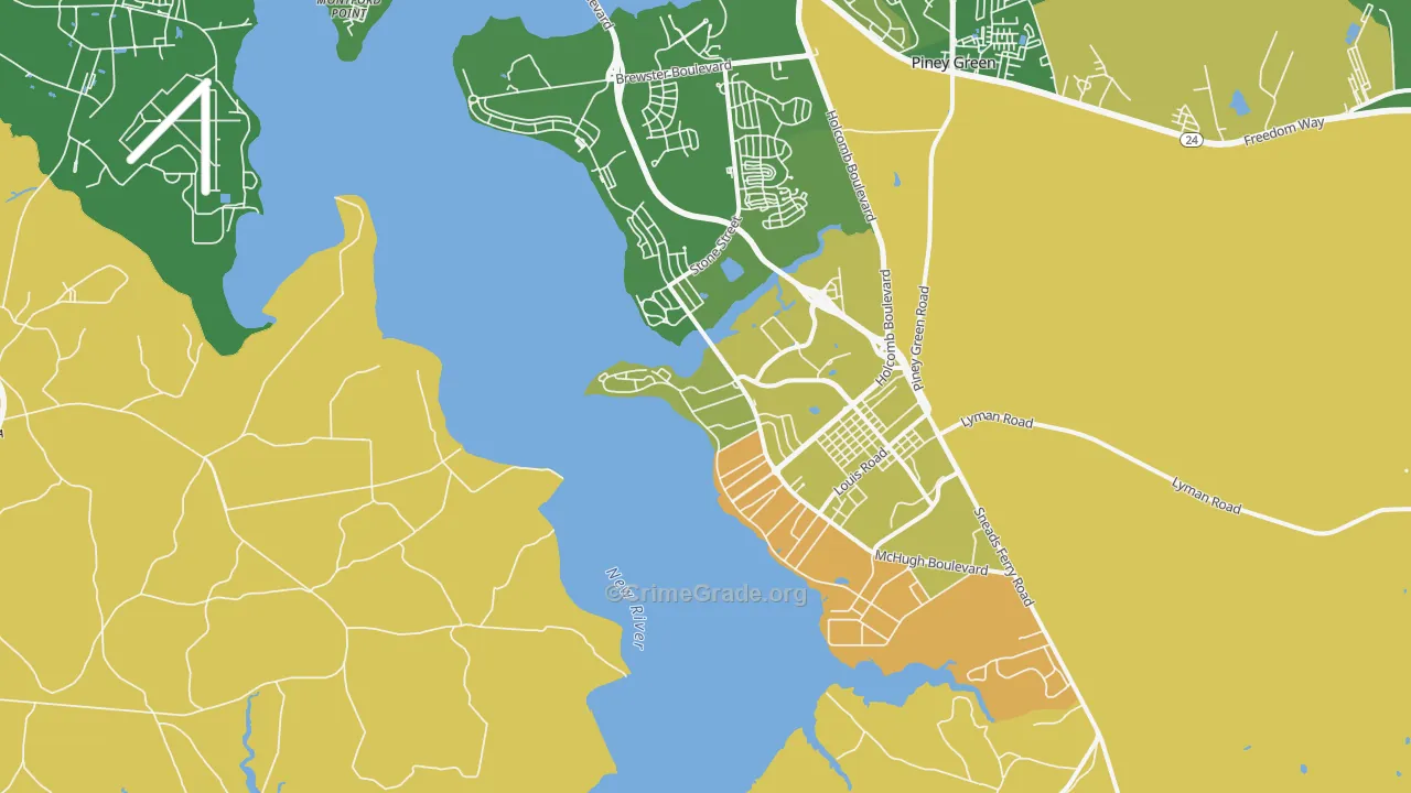 28547, NC Map of Vehicle Theft Rates
