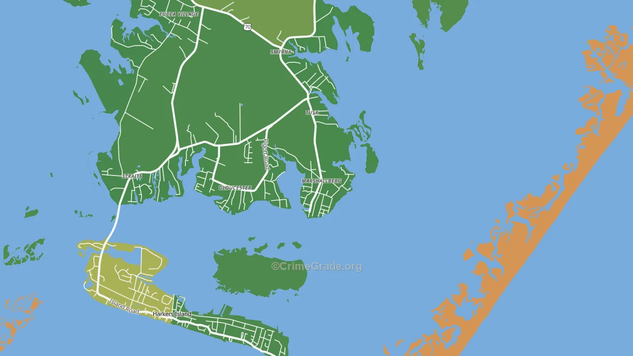 28553, NC Map of Vehicle Theft Rates