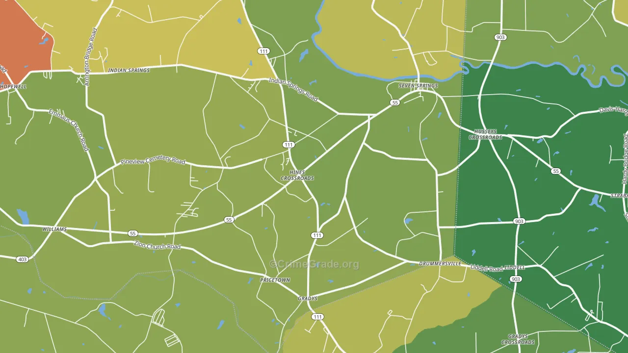 28578, NC Map of Vehicle Theft Rates