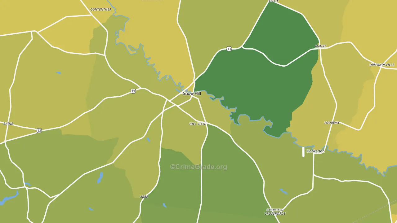 28580, NC Map of Vehicle Theft Rates
