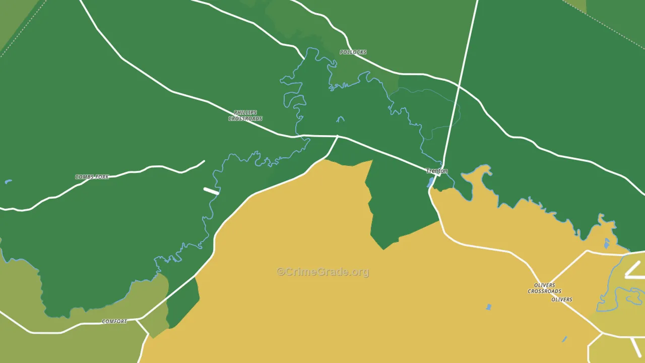 28585, NC Map of Vehicle Theft Rates