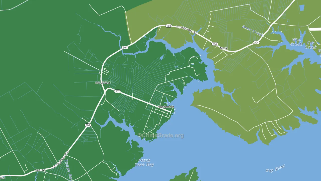 28587, NC Map of Vehicle Theft Rates