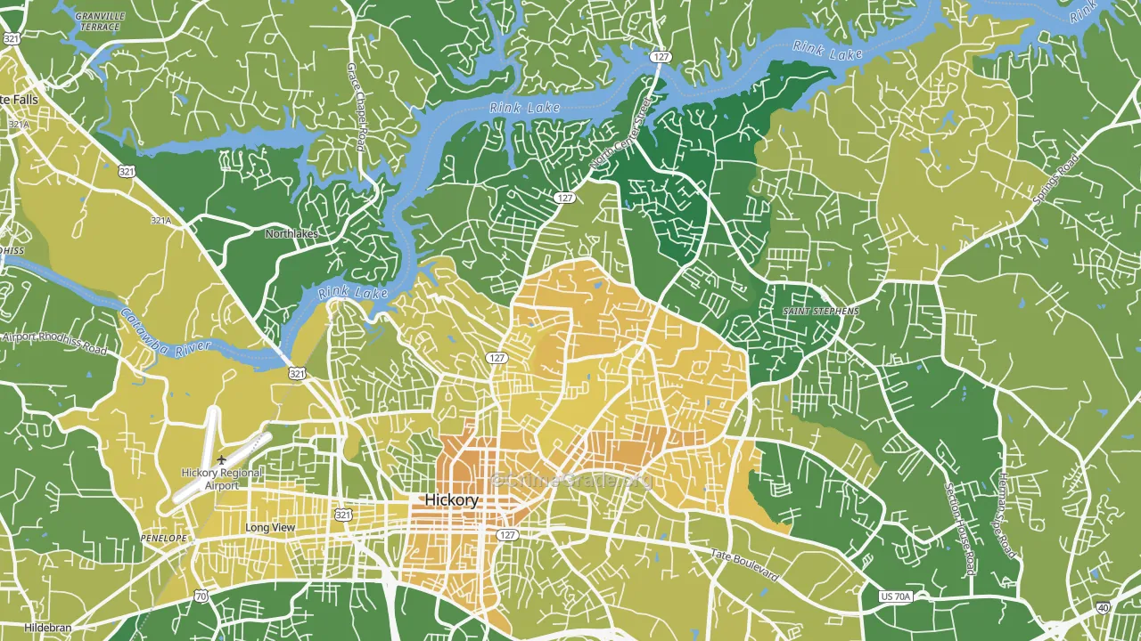 28601, NC Map of Vehicle Theft Rates
