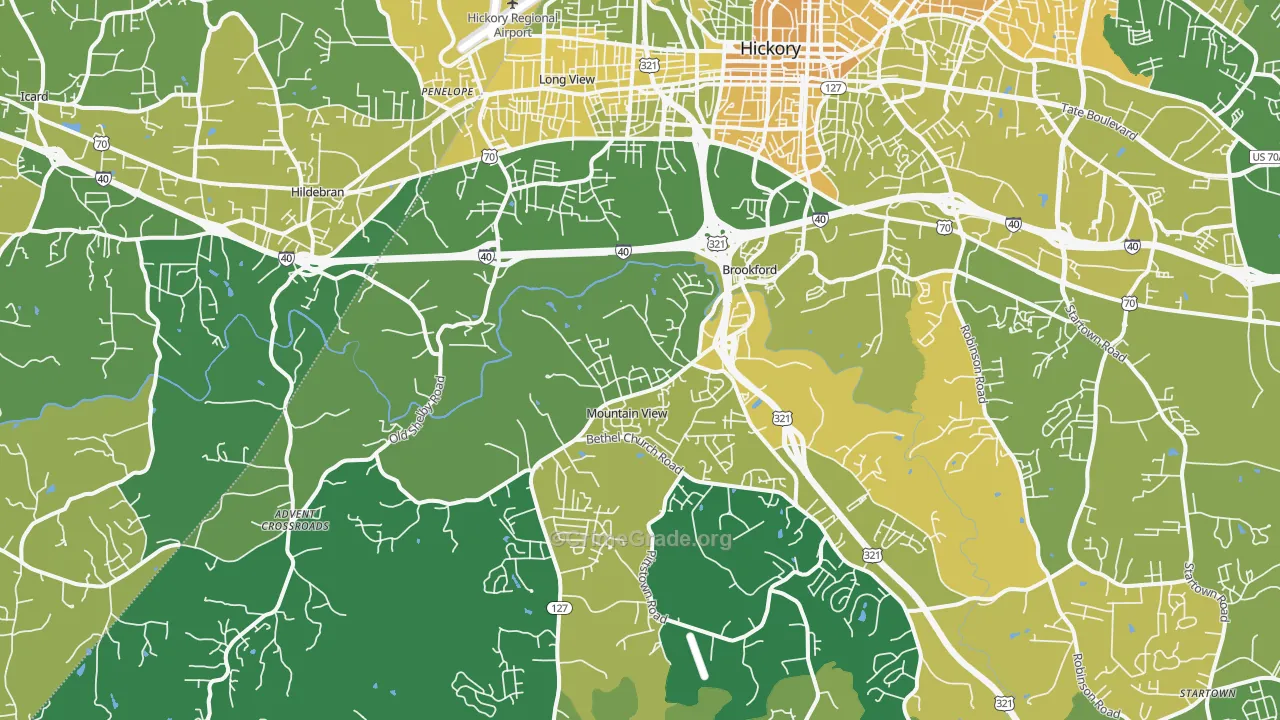 28602, NC Map of Vehicle Theft Rates