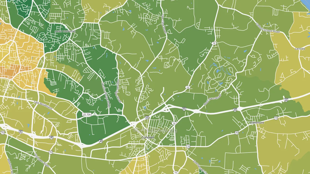 28613, NC Map of Vehicle Theft Rates