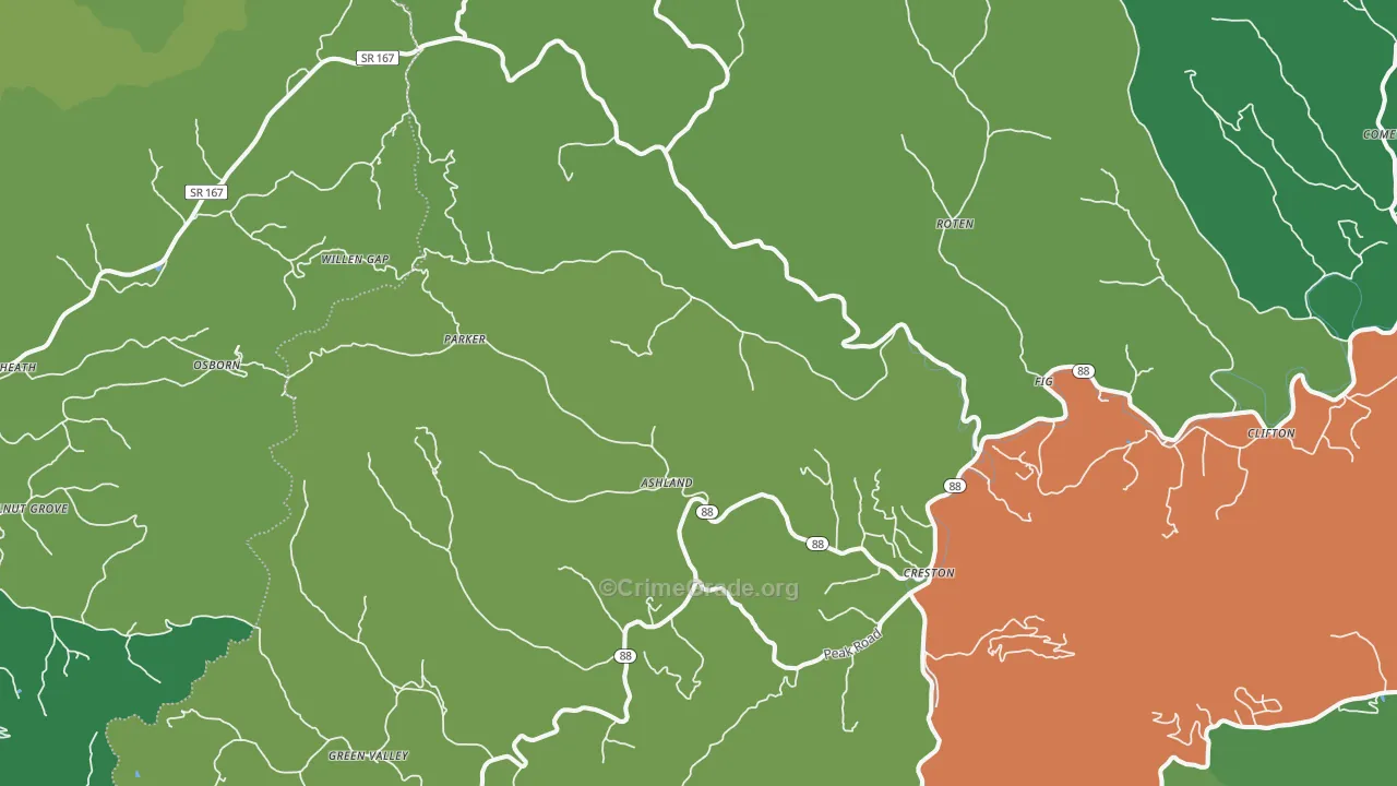 28615, NC Map of Vehicle Theft Rates