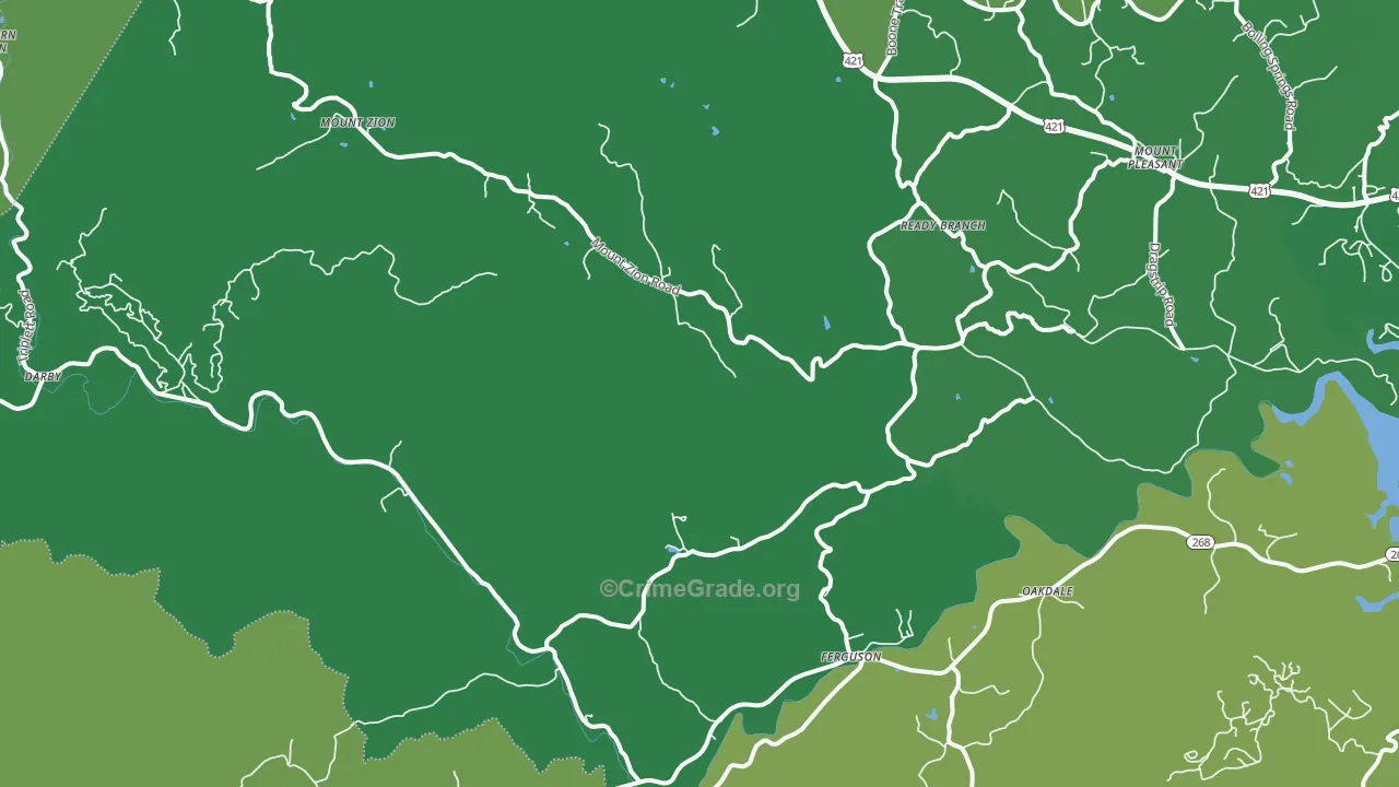 28624, NC Map of Vehicle Theft Rates