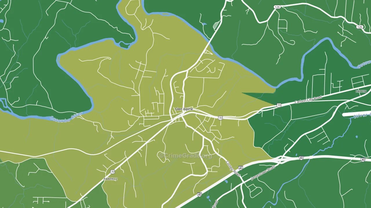 28628, NC Map of Vehicle Theft Rates
