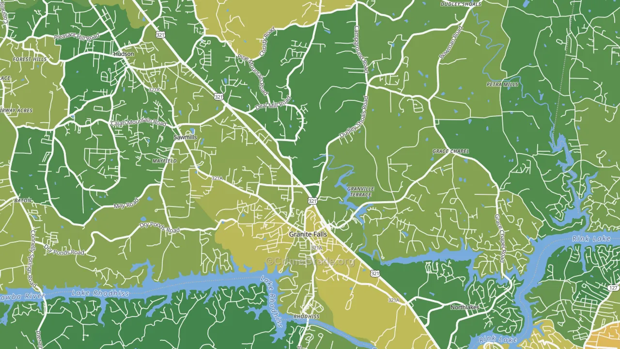 28630, NC Map of Vehicle Theft Rates