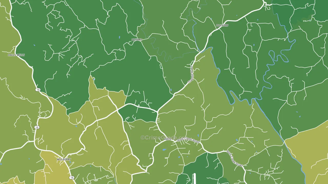 28635, NC Map of Vehicle Theft Rates