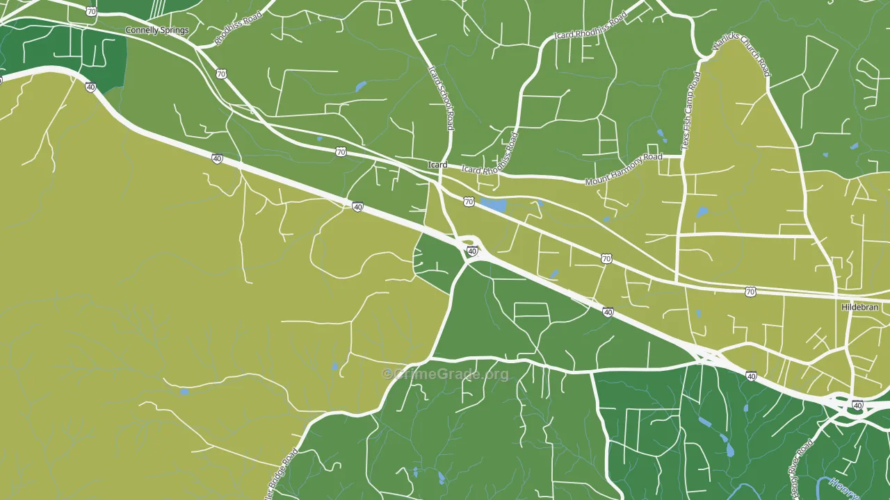 28666, NC Map of Vehicle Theft Rates