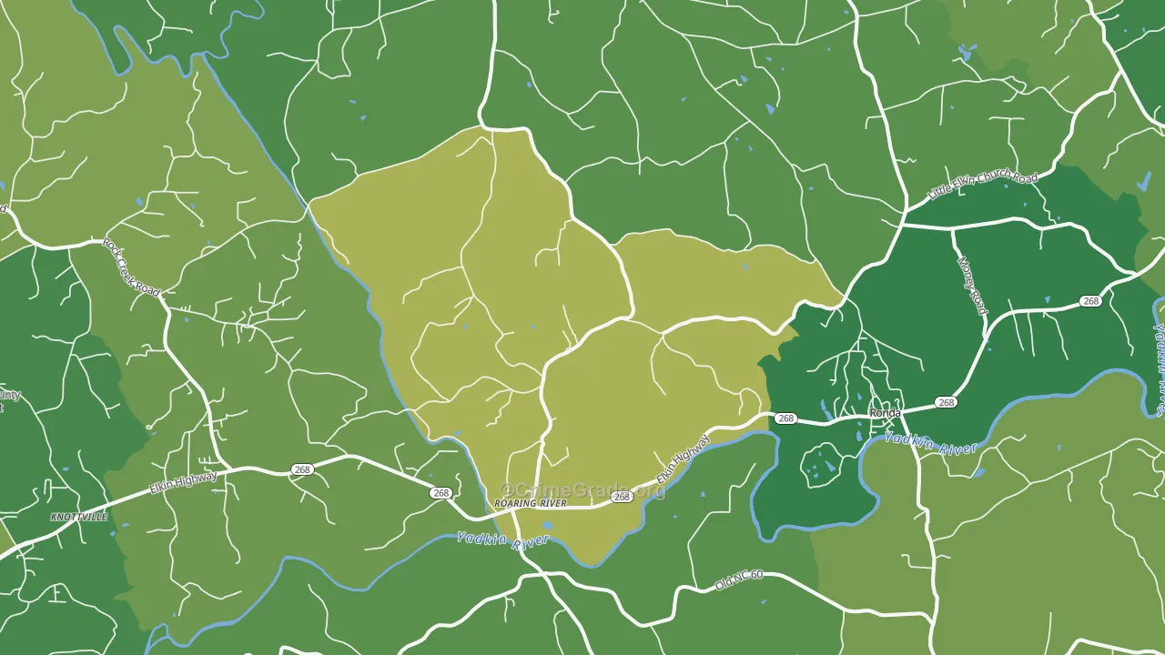28669, NC Map of Vehicle Theft Rates