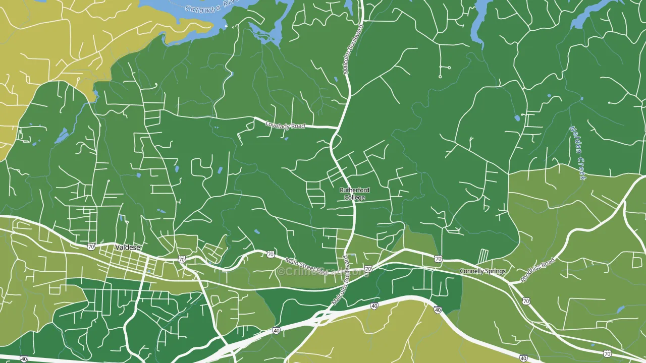 28671, NC Map of Vehicle Theft Rates