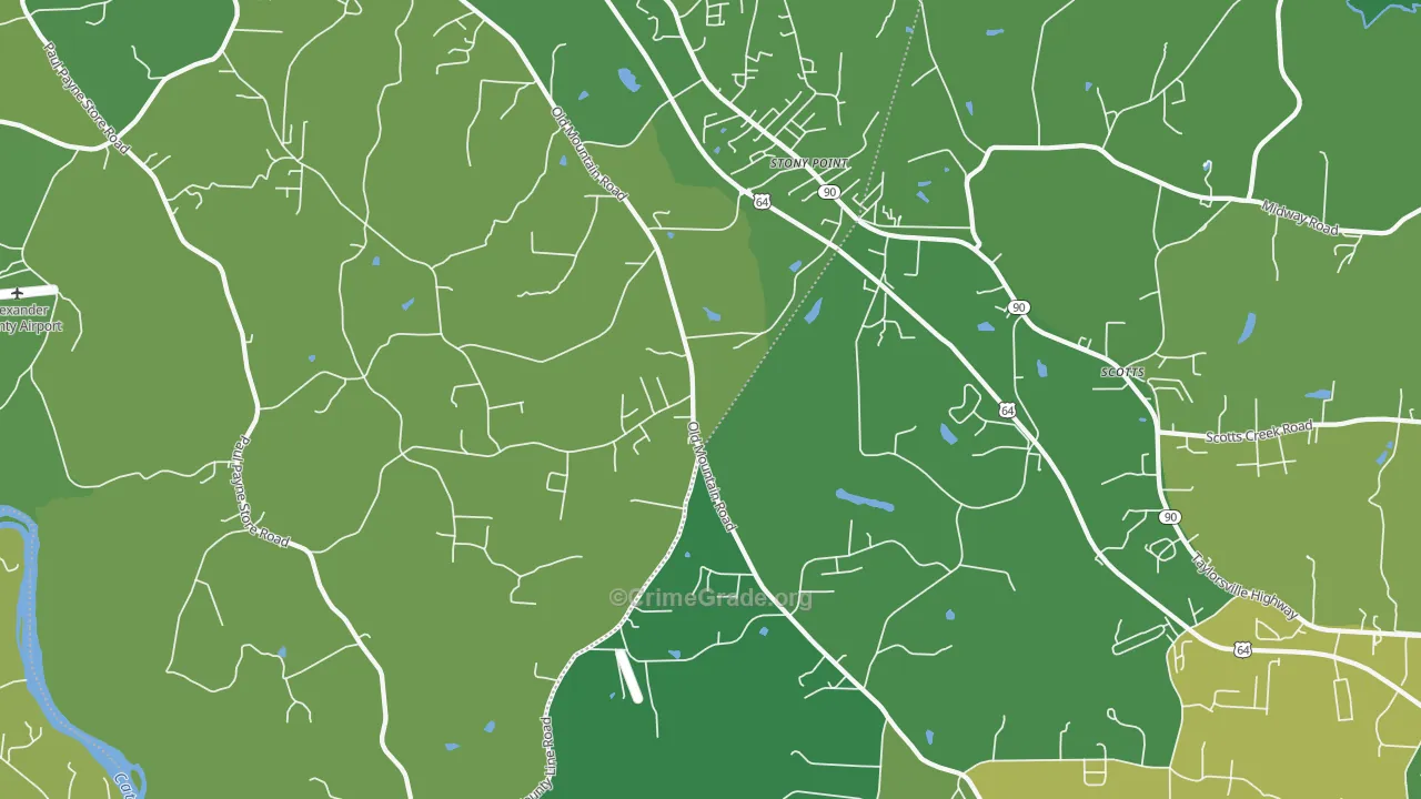 28678, NC Map of Vehicle Theft Rates