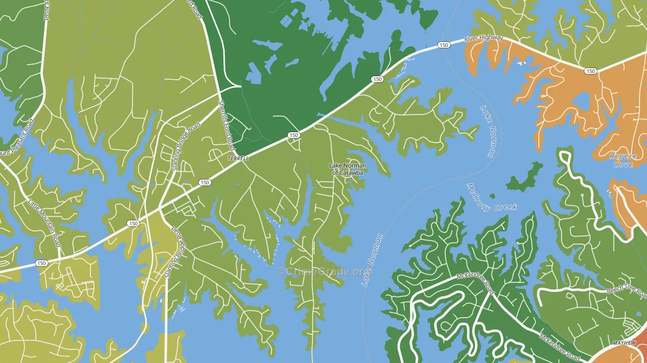 28682, NC Map of Vehicle Theft Rates