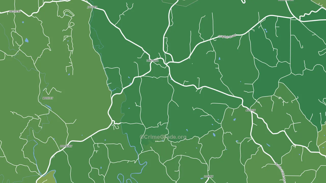 28685, NC Map of Vehicle Theft Rates