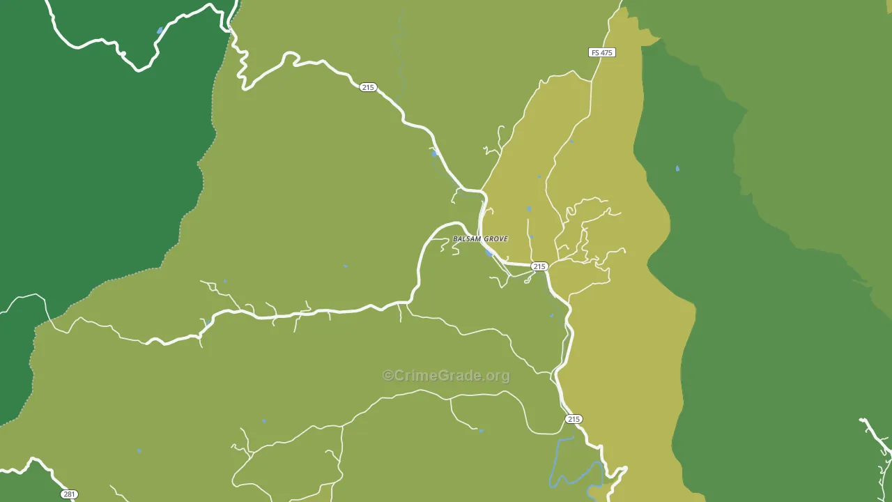 28708, NC Map of Vehicle Theft Rates