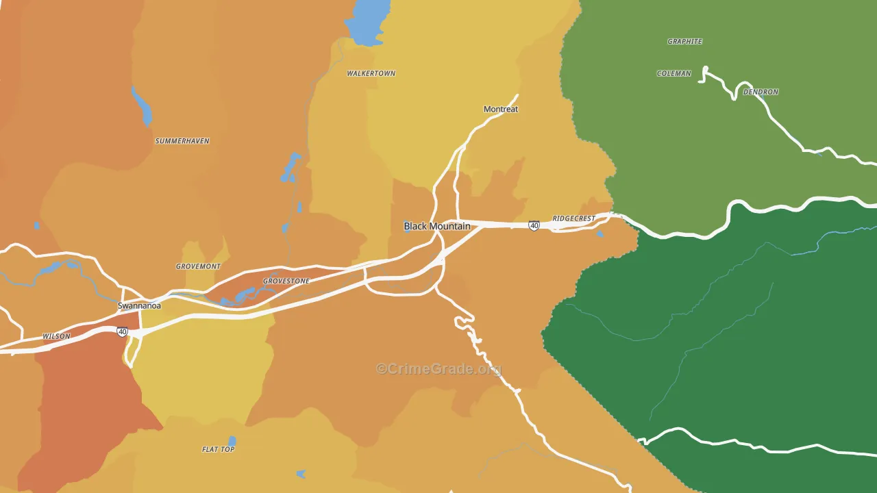 28711, NC Map of Vehicle Theft Rates