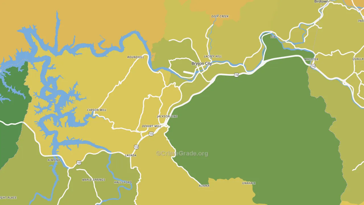 28713, NC Map of Vehicle Theft Rates