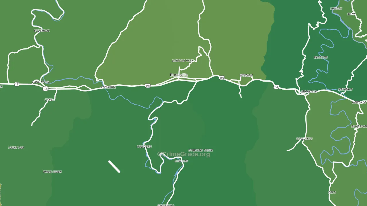 28714, NC Map of Vehicle Theft Rates