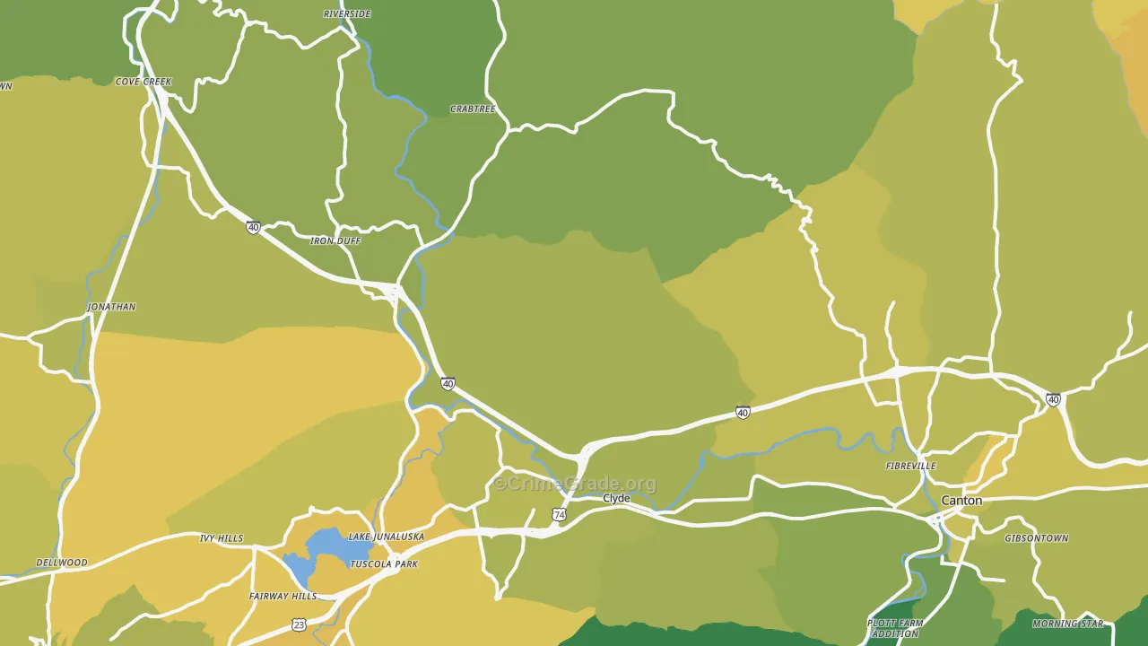 28721, NC Map of Vehicle Theft Rates
