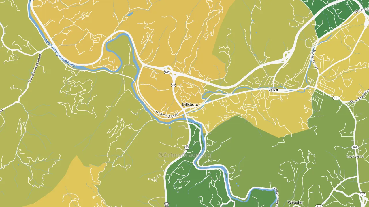 28725, NC Map of Vehicle Theft Rates