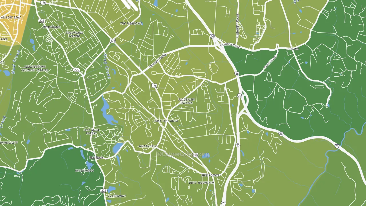 28726, NC Map of Vehicle Theft Rates
