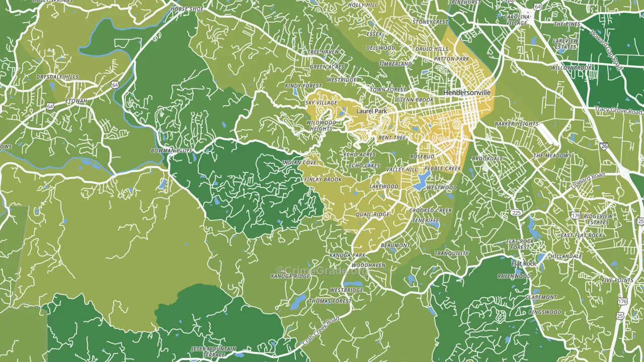 28739, NC Map of Vehicle Theft Rates