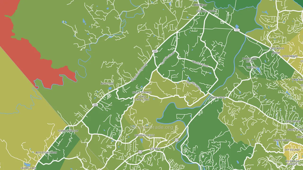 28742, NC Map of Vehicle Theft Rates