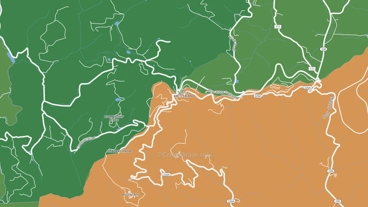 28749, NC Map of Vehicle Theft Rates