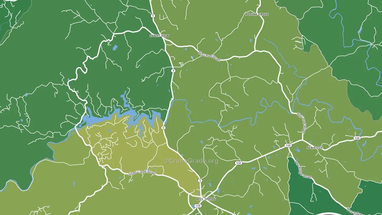 28756, NC Map of Vehicle Theft Rates