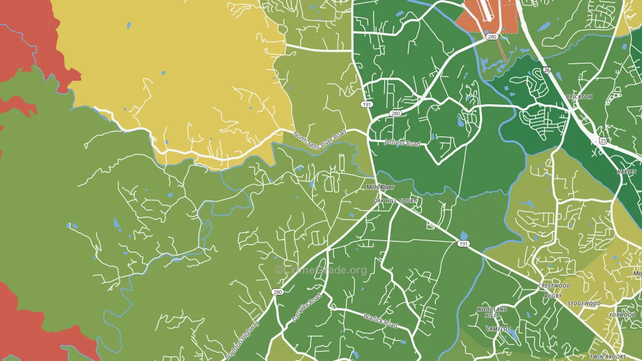 28759, NC Map of Vehicle Theft Rates