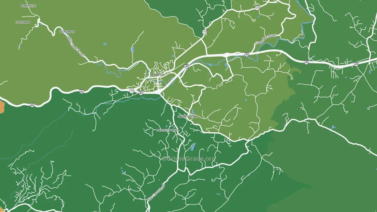 28762, NC Map of Vehicle Theft Rates
