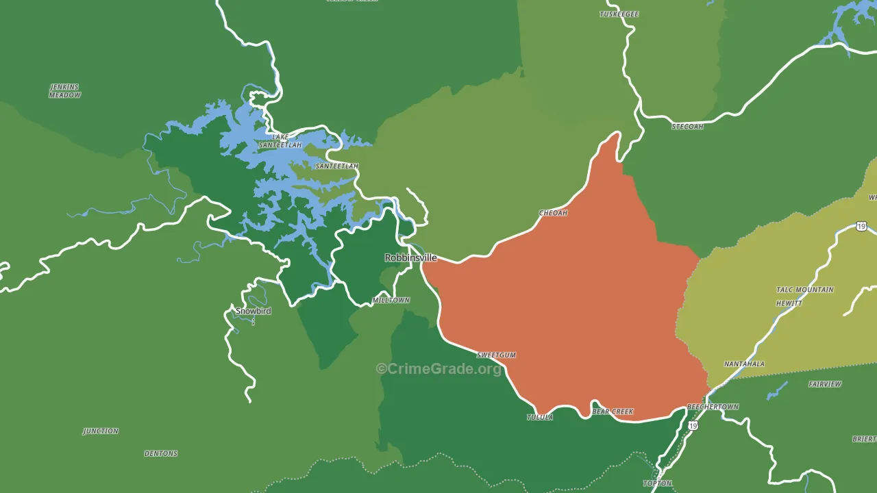 28771, NC Map of Vehicle Theft Rates