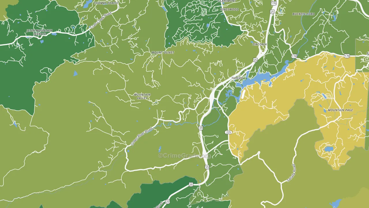 28790, NC Map of Vehicle Theft Rates