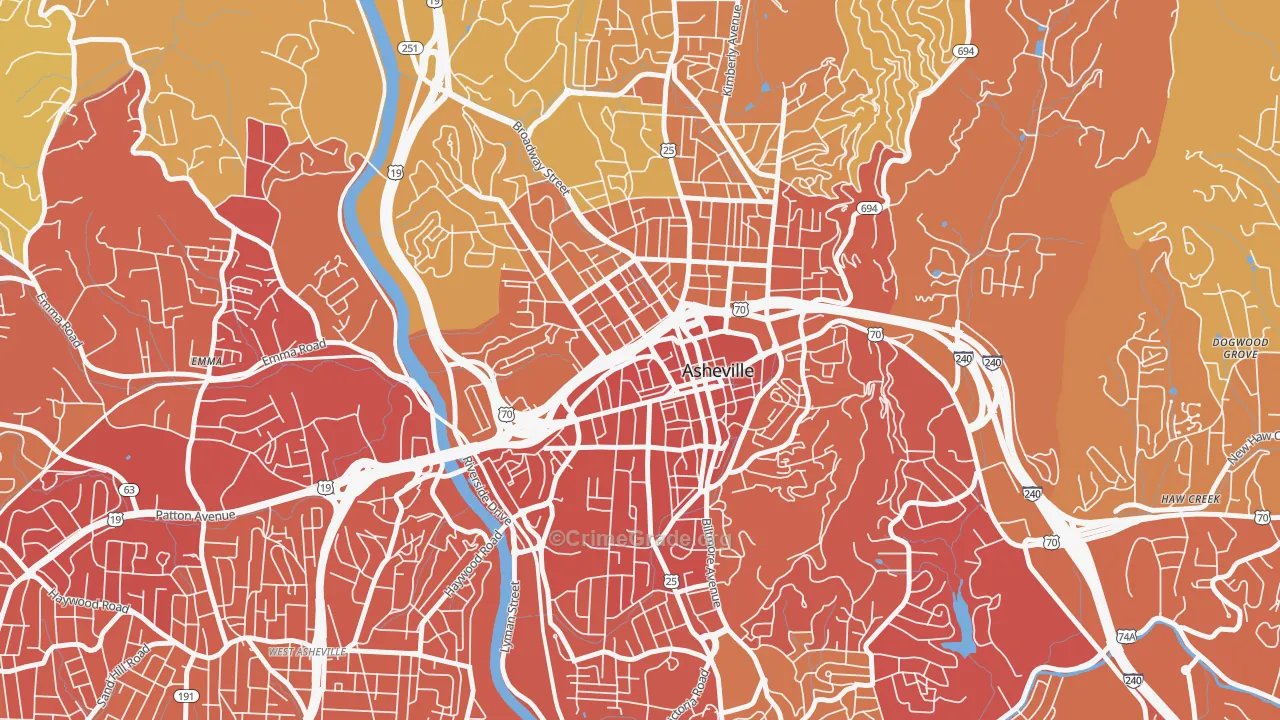 28801, NC Map of Vehicle Theft Rates