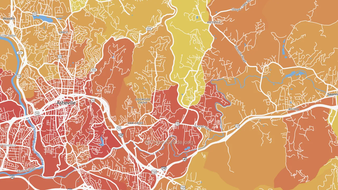 28805, NC Map of Vehicle Theft Rates