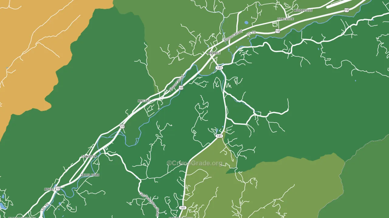 28905, NC Map of Vehicle Theft Rates