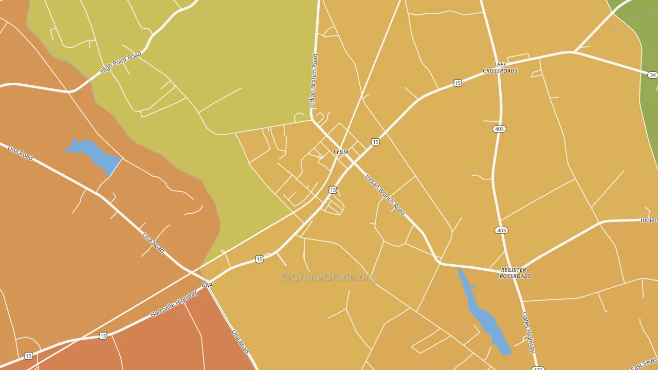 29079, SC Map of Vehicle Theft Rates