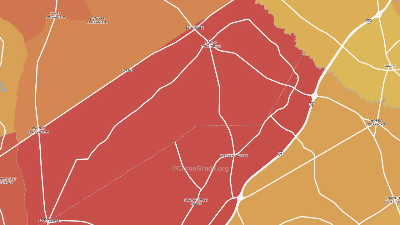 29080, SC Map of Vehicle Theft Rates
